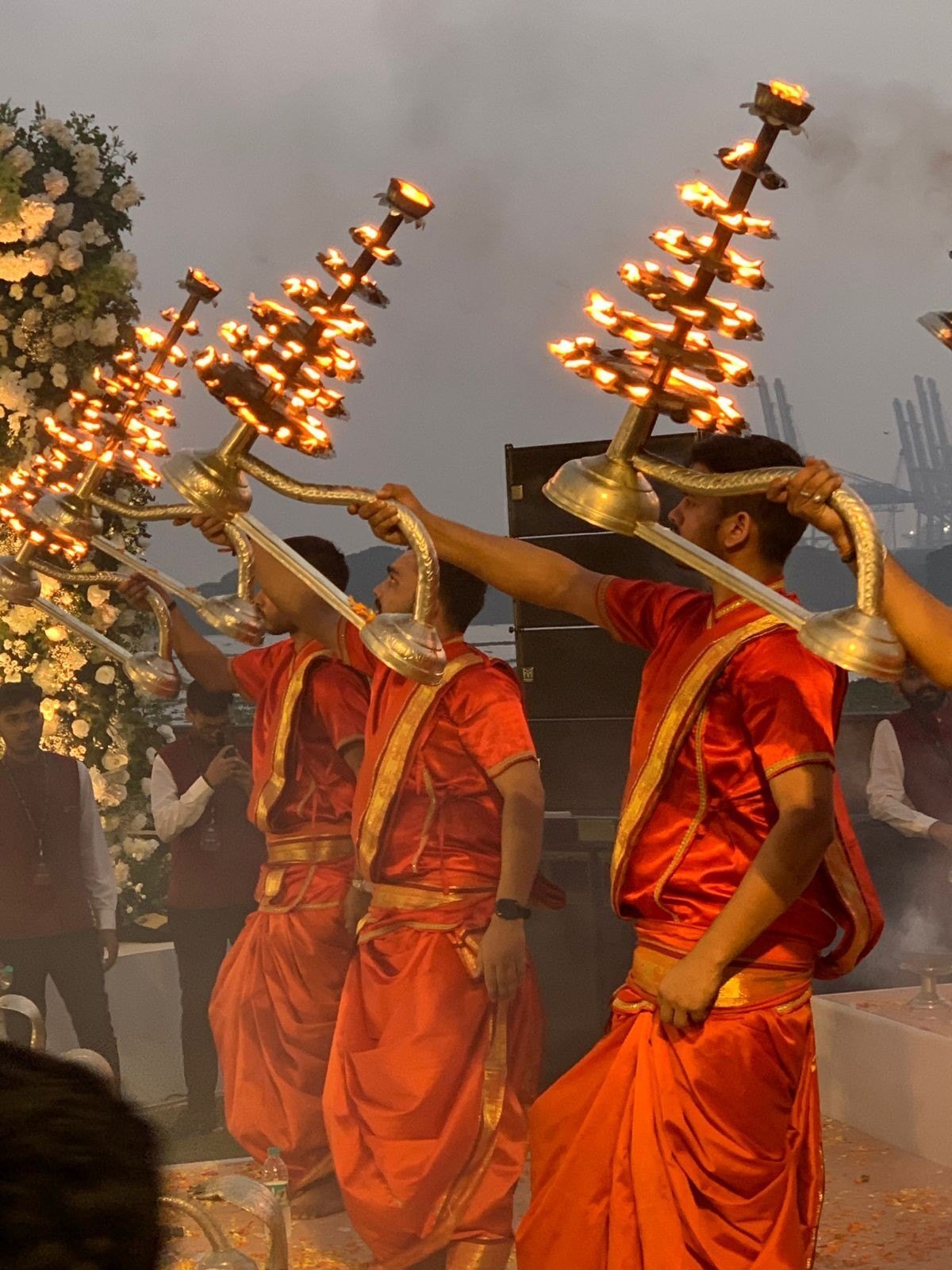 Varanasi Ganga Aarti at Jaipur Wedding