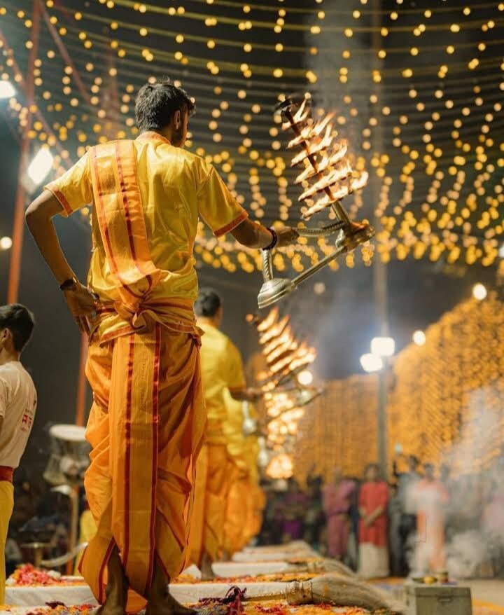 Varanasi Ganga Aarti at Delhi Wedding